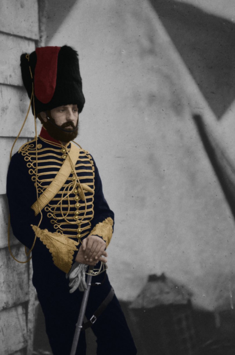 Le capitaine Thomas Longworth Dames (Colorisé): 1855