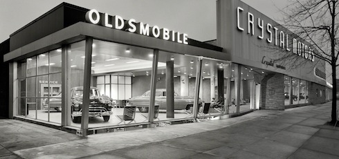 Photograph Crystal Motors Oldsmobile Dealership New York Year 1950  8x10