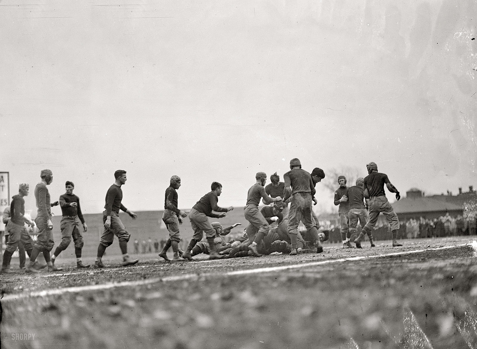 Washington, D.C. "Football. University of Virginia game, 1910." No nosebleed seats at this game. Harris & Ewing Collection glass negative. View full size.
