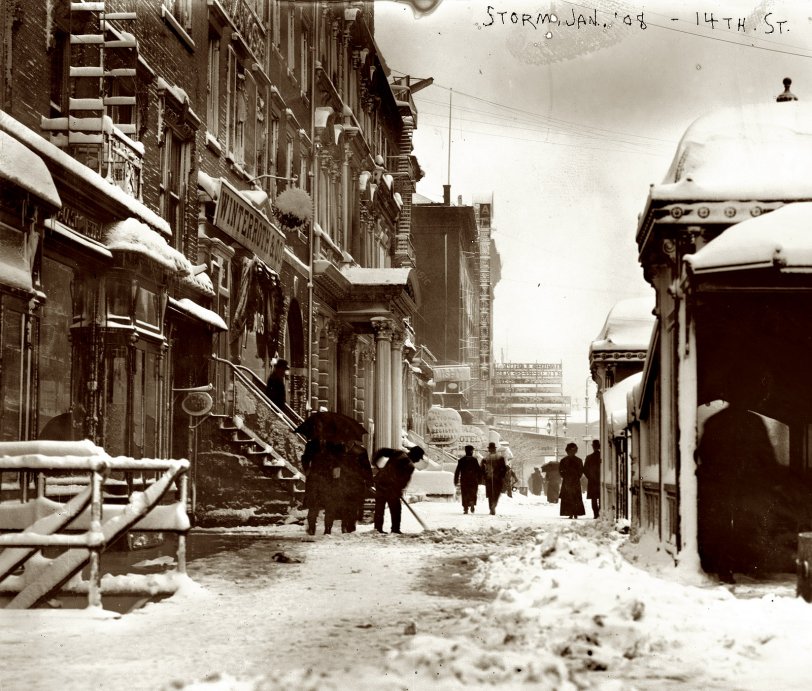 Photo of: The Blizzard of '08 -- January 1908. 