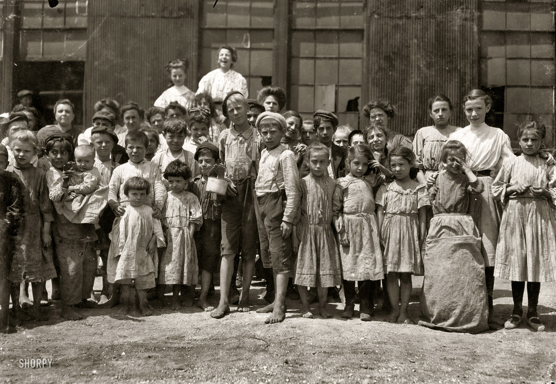 July 1909. "Some of the workers in a Maryland packing company." Photograph by Lewis Wickes Hine. View full size.