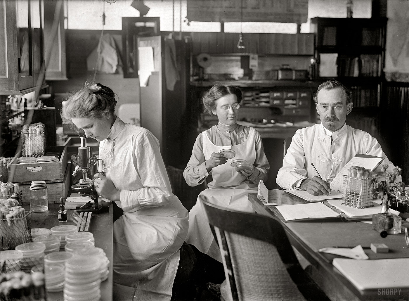 1912. "Dr. George Stiles. Bacteriologist at George Washington University who was supposed to have discovered a TB germ." Harris & Ewing. View full size.