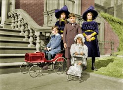 Colorized version of  Five Little Naons: 1912. View full size.
(Colorized Photos)