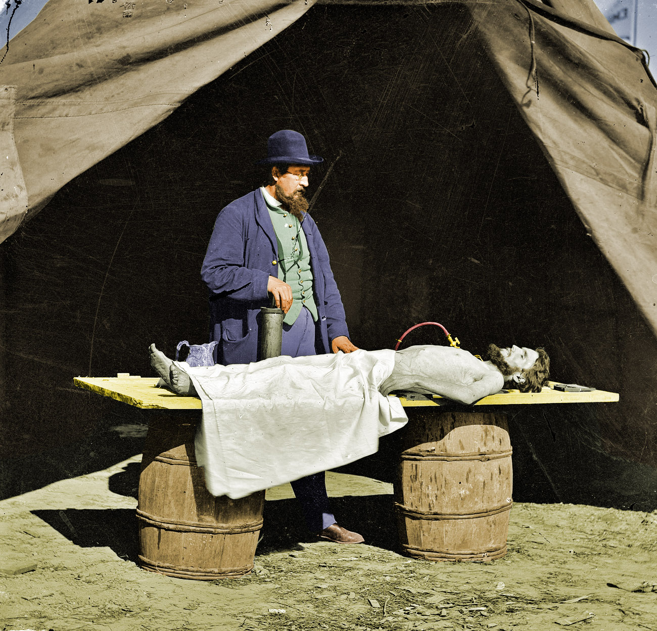 This is a colorized version of The Unknown Soldier: 1863. View full size.