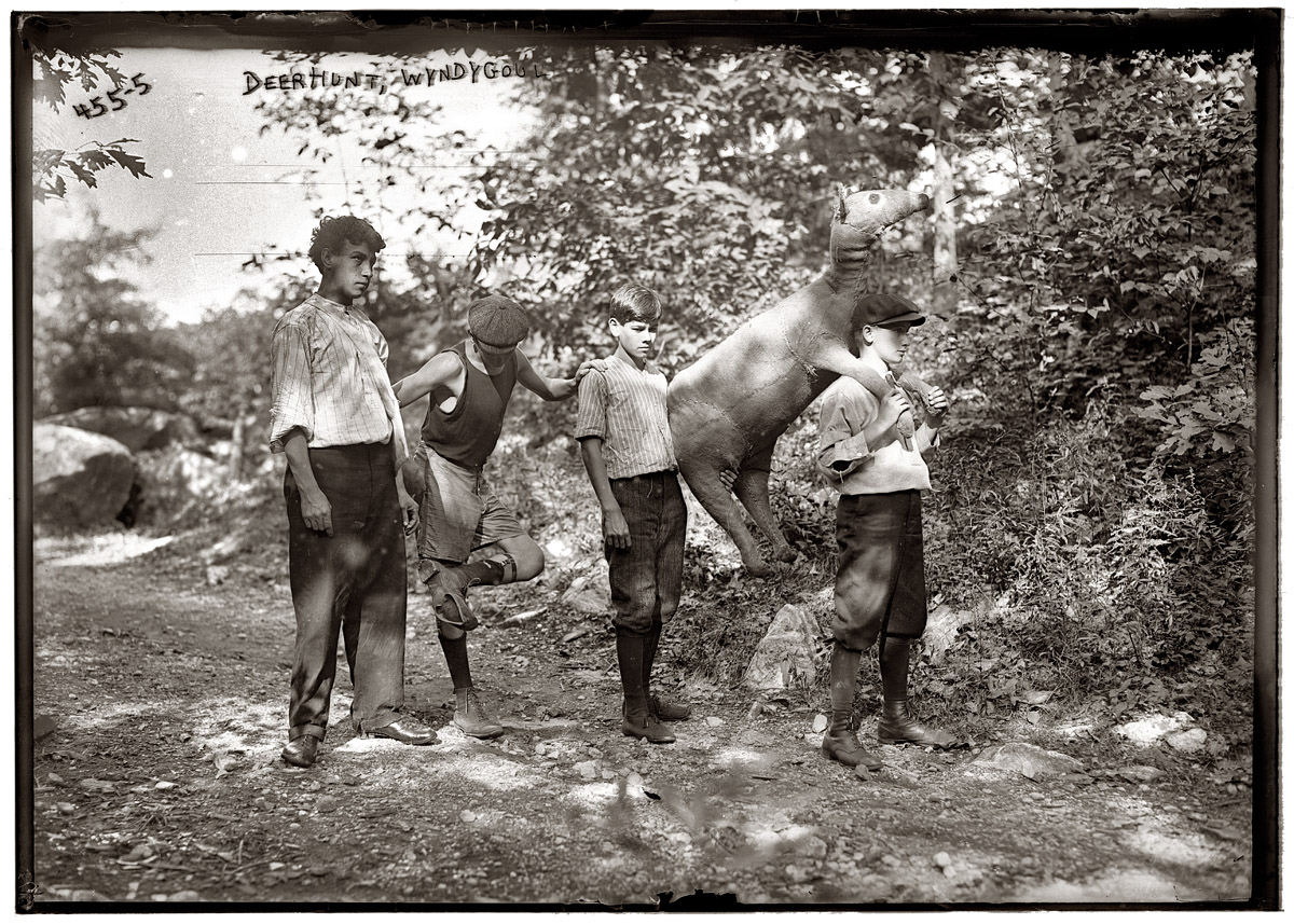 Deer hunt at Wyndygoul circa 1908. View full size. G.G. Bain Collection.