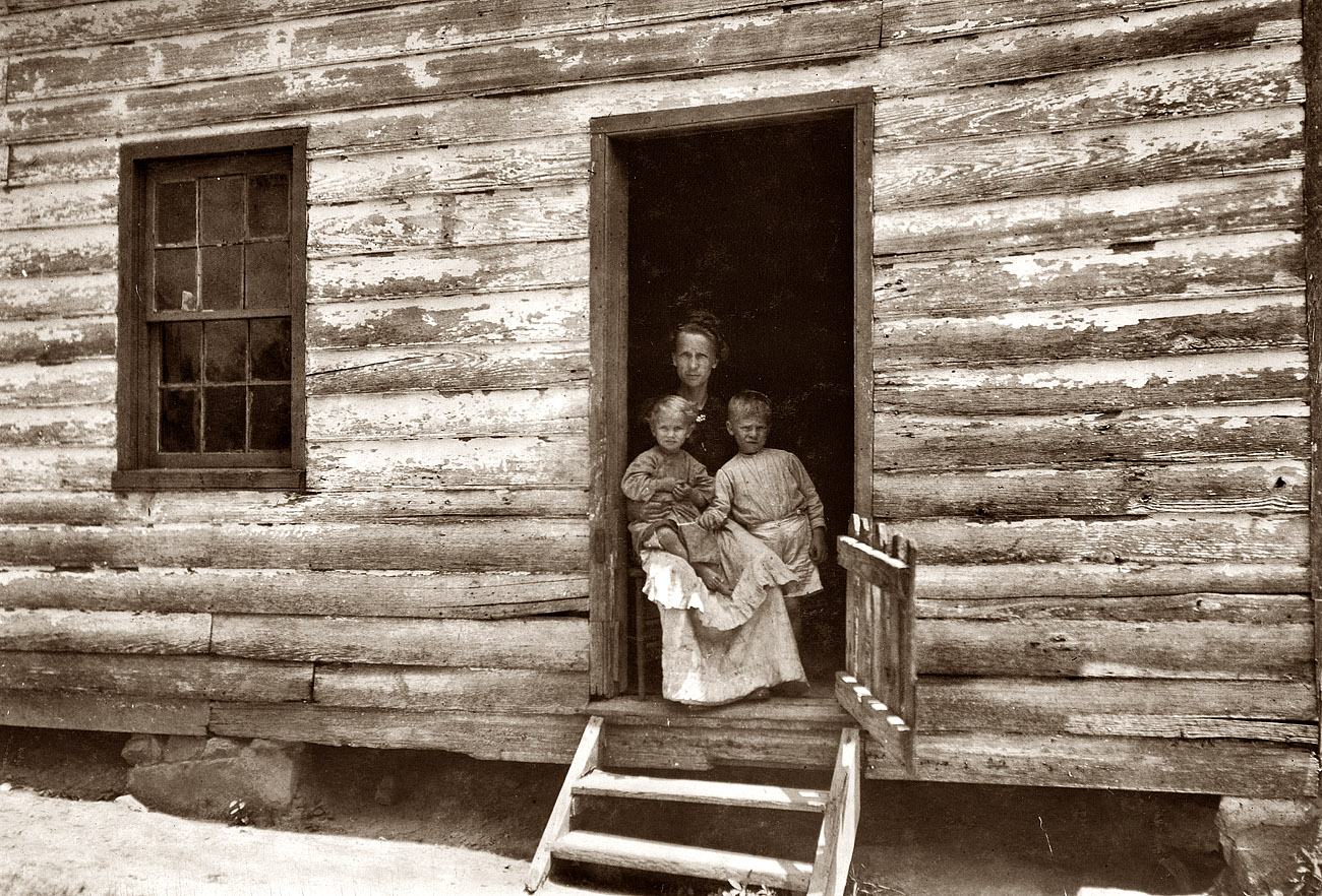 June 1911. "A Suggestion for Dependent Widows. Mrs. Bessie Hicks, a widow in the mill settlement at Matoaca, Virginia. She has no children large enough to work in the cotton mill, so she is starting a little store in her home." View full size. Photograph and caption by Lewis Wickes Hine.