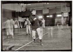 The boxer Willie Lewis working out in November 1911. View full size. 5x7 glass negative, George Grantham Bain Collection.