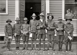 "Boy Scouts, 1913." Harris & Ewing Collection glass negative. View full size.
