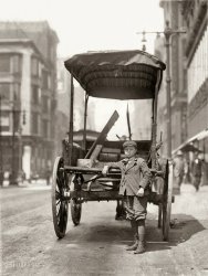 St. Louis, Missouri. "May 13, 1910, 11 a.m. Adams Express Company. One of the many young boys working as assistants on express wagons." Photo and caption by Lewis Wickes Hine for the National Child Labor Committee. View full size.