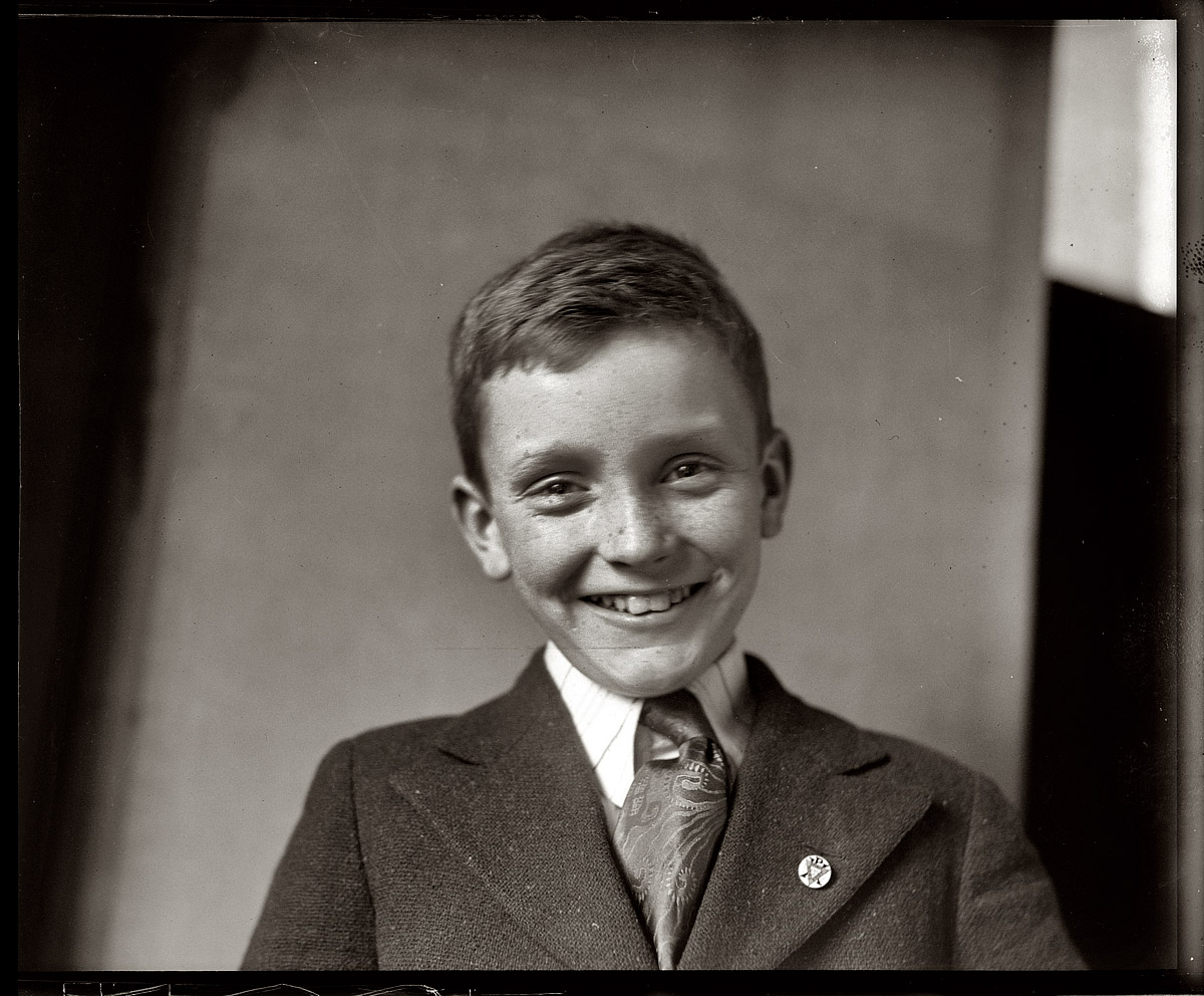 The Edwards boy in 1921. View full size. National Photo Company Collection.