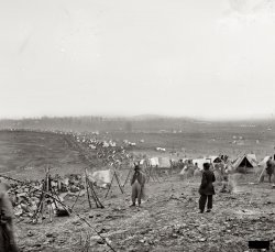 "December 16, 1864. Federal outer line. The War in the West. Gen. Hood before Nashville." Wet plate glass negative by George N. Barnard. View full size.