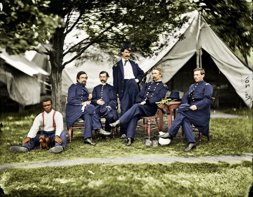 This is a colorized version of Staff Meeting: 1865. View full size.
