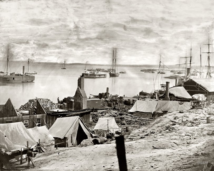 Photo of: The Big Bang: 1864 -- City Point, Virginia. 