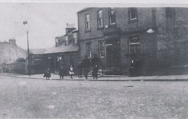 This is the only photograph my family has of Nitshill Scotland; the birthplace of my great-grandfather. The Taylor family lived above the Pub. This would have been around 1900.