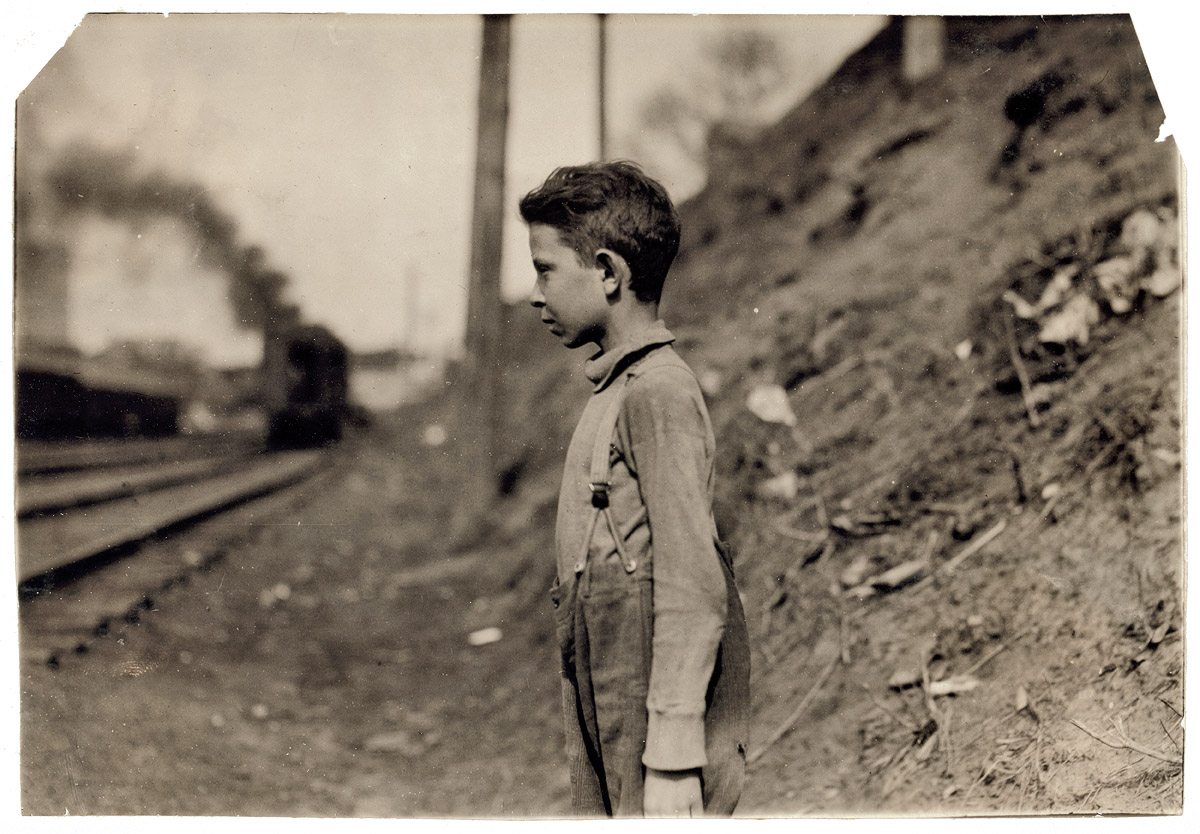 Eleven-year-old bakery worker Glenn Dungey. Oklahoma City, Oklahoma. April 1917. Photograph by Lewis Wickes Hine.  View full size.