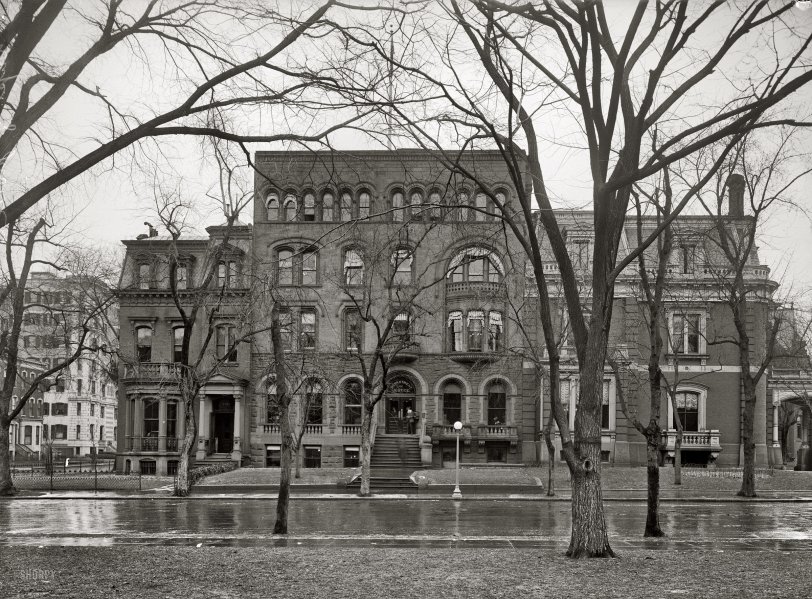 Washington, D.C., circa 1915. The Department of Justice building at 1435 K Street N.W. Harris &amp; Ewing Collection glass negative. View full size.
