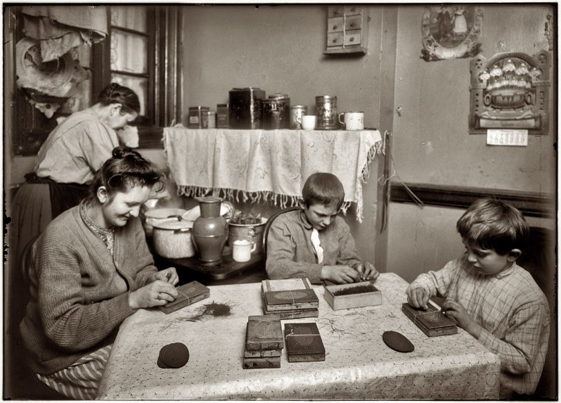 Photo of: How to Make a Hairbrush: 1912 -- 6 p.m., January 31, 1912. 
