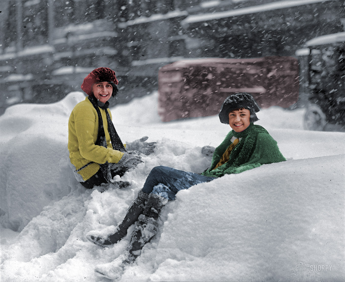 This is a colorized version of Snow Angels: 1922. View full size.