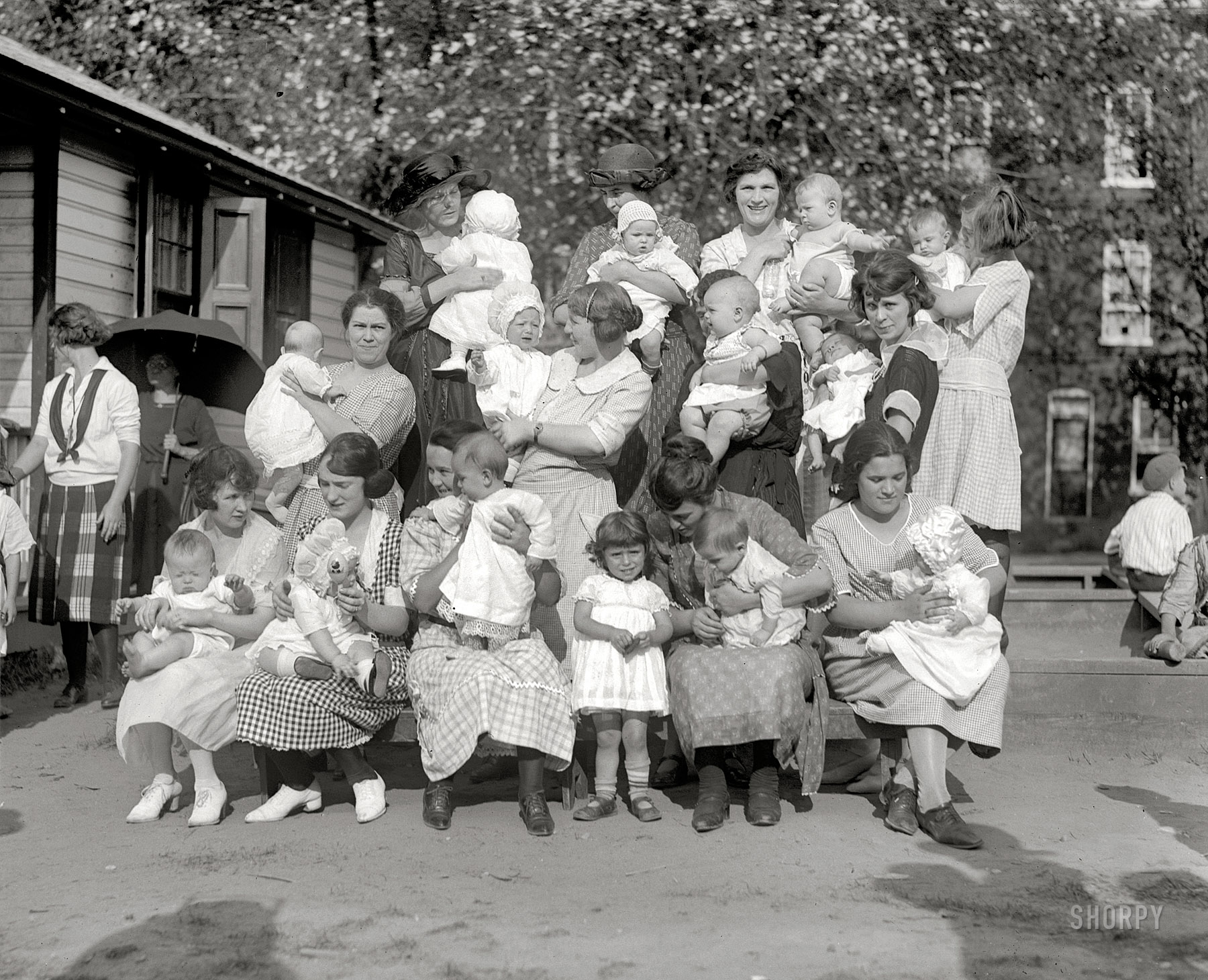 August 29, 1922. Washington, D.C. "Plaza baby show." Happy Mother's Day from Shorpy! National Photo Company Collection glass negative. View full size.