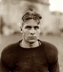 "Barchet, fullback, Navy, 1922." Steve Barchet, backfield star of the Naval Academy in Annapolis. View full size. National Photo Company Collection.