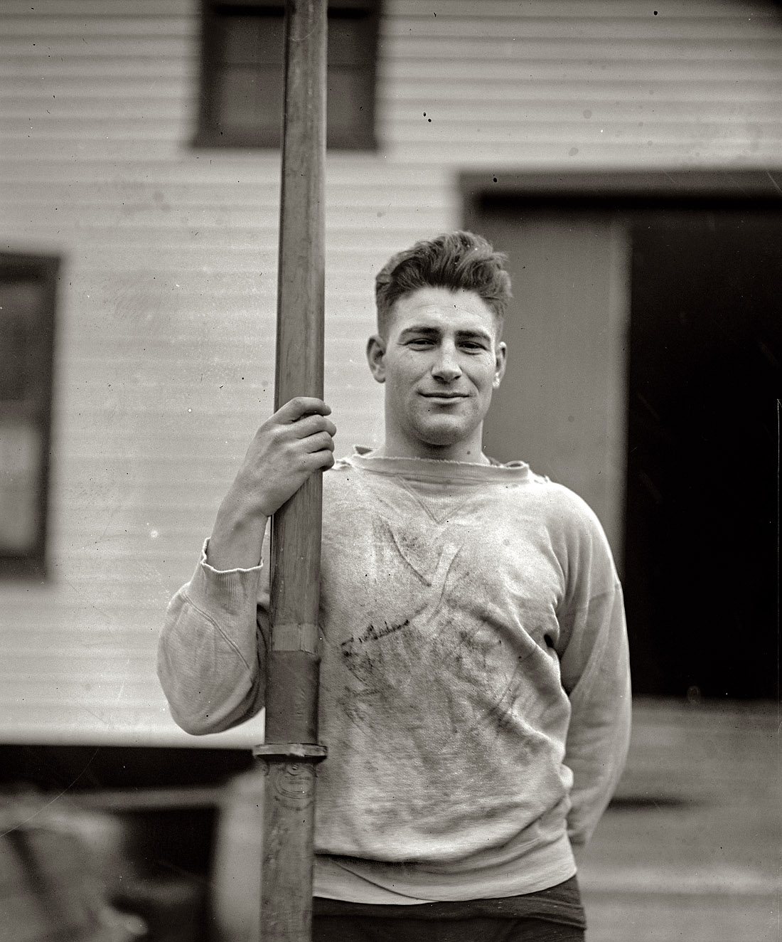 March 20, 1923. "H.A. Bolles, Annapolis. Crew Captain." View full size. National Photo Company Collection glass negative, Library of Congress.