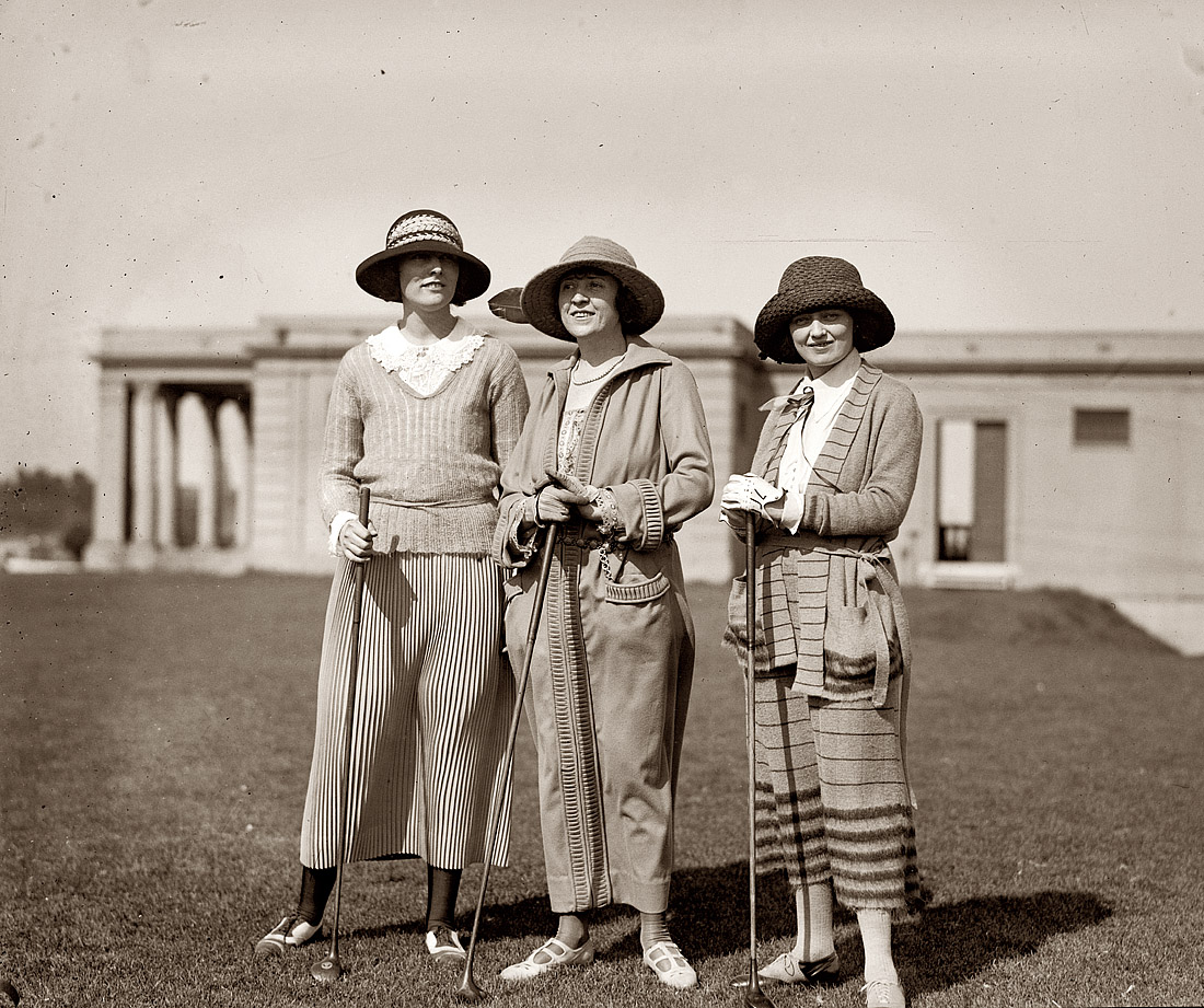 May 4, 1923. "Mrs. Virginia Riter, Mrs. E.M. Allison, Mrs. Helen Rutan." 4x5 glass negative, National Photo Company Collection. View full size.