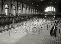 Annapolis, Maryland, 1917. "Graduation exercises, U.S. Naval Academy." Harris & Ewing Collection glass negative. View full size.