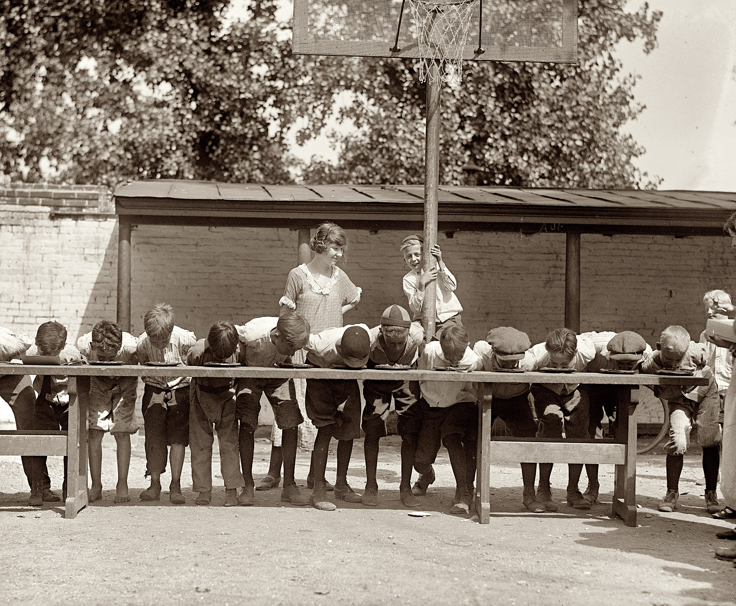 August 2, 1923. "Pie eating contest, Jefferson school." More of the pie-eating boys from 1923. View full size. National Photo Company Collection.