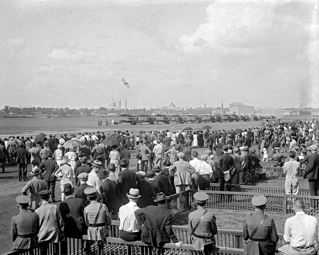 Sept. 24, 1923. Watching the planes at the Bolling Field Air Circus in Washington, D.C. National Photo Company collection, View full size.