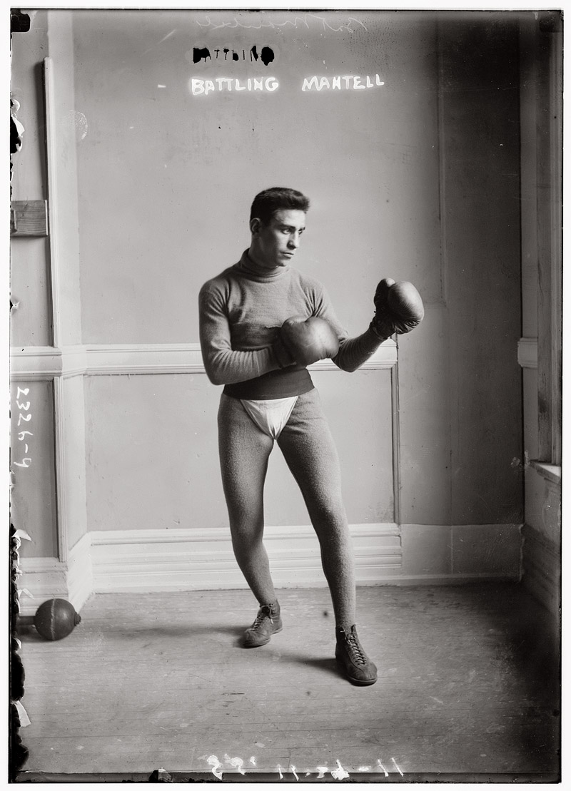 The boxer Battling Mantell in November 1911. View full size. George Grantham Bain Collection. So who can tell us about old Bat? He served in World War I.