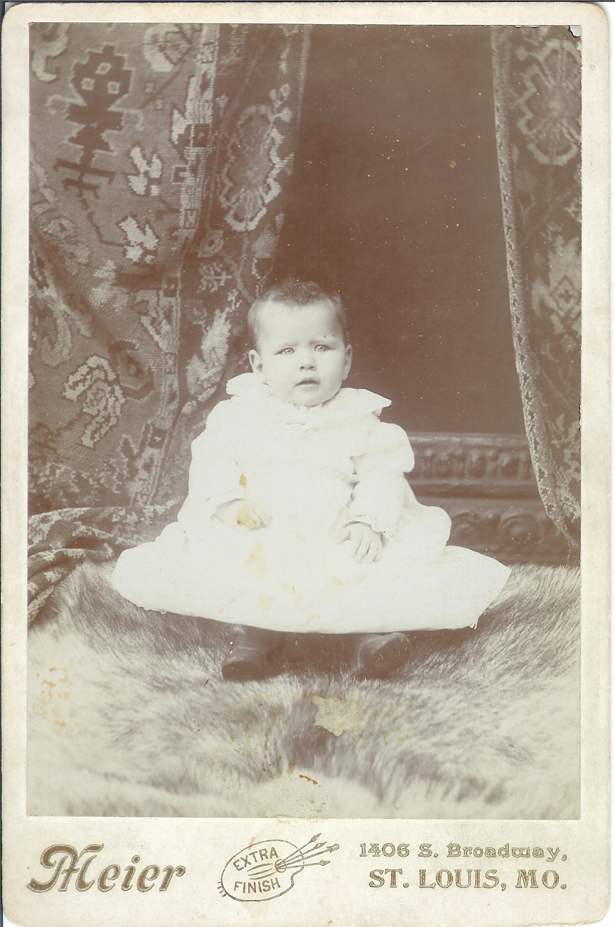 My grandmother as a baby Agnes Klingele, born in 1895. She lived to 1989.