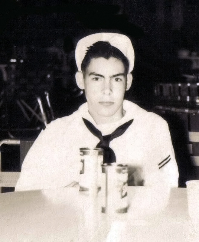 Marvin Arthur in the Navy, 1960.

