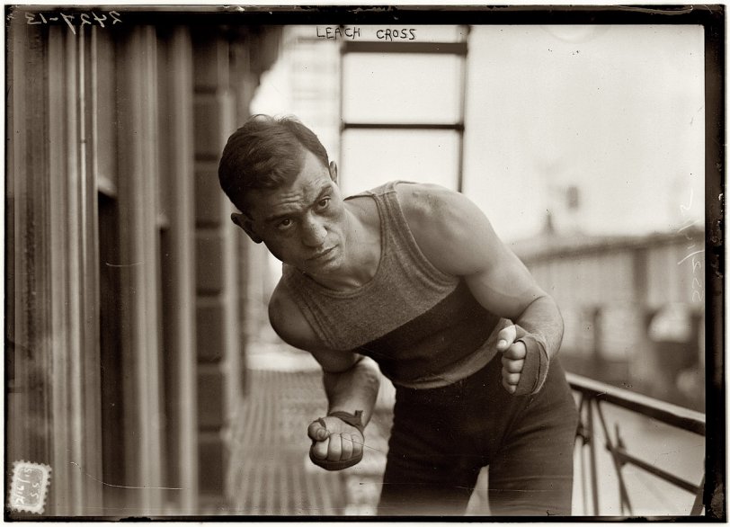 Photo of: Leach Cross: 1915 -- February 16, 1915. The boxer Leach Cross, 
