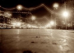 Washington, D.C. March 3, 1913. "Illuminations on Pennsylvania Avenue for Wilson inauguration." View full size. George Grantham Bain Collection.