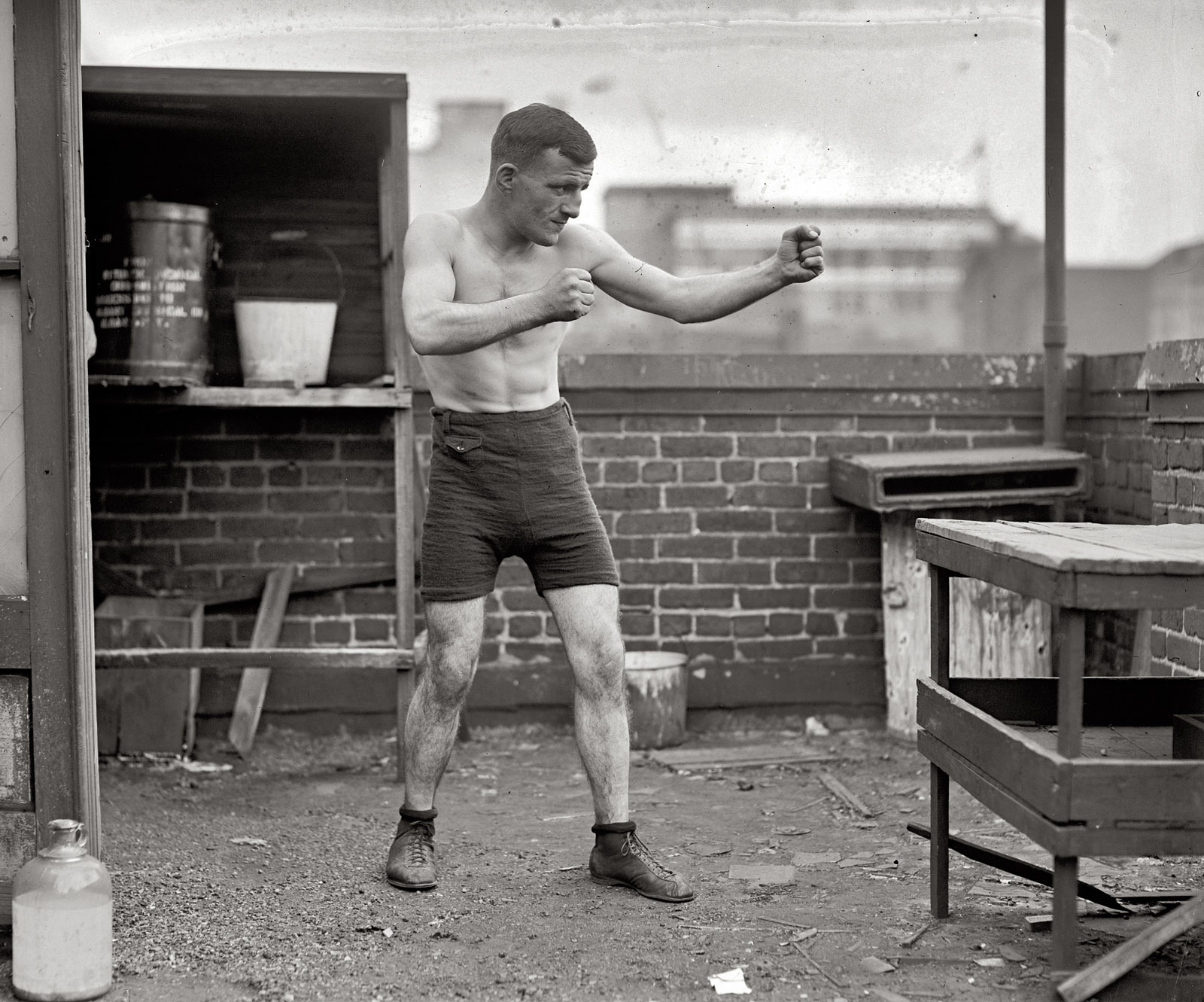 "Boxer at Washington Barracks, 1924." National Photo Co. View full size.