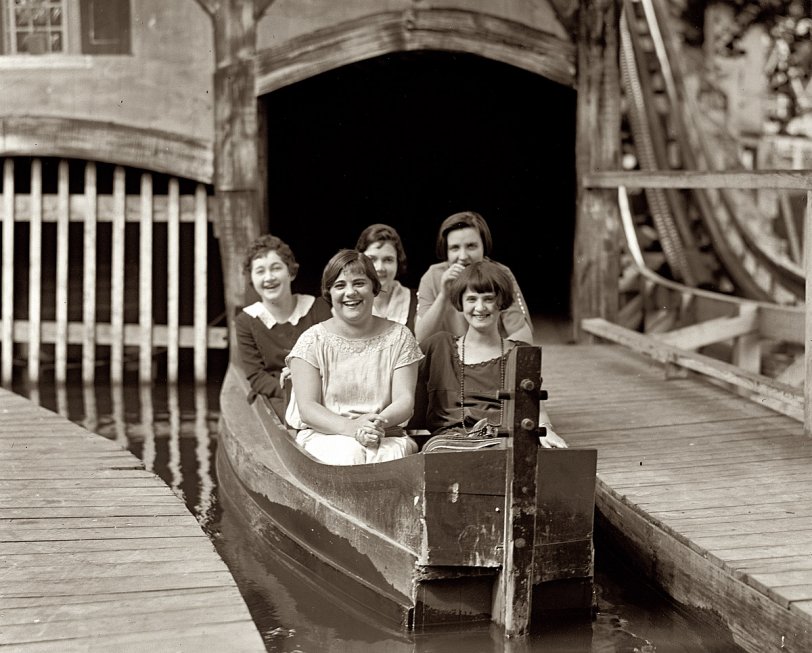 Photo of: Glen Echo Girls: 1924 -- 1924. Montgomery County, Maryland. More fun at the Elks outing at Glen Echo Park. View full size. National Photo Company Collection glass negative.