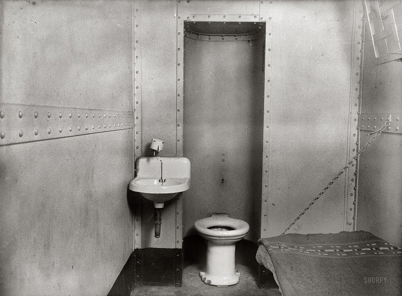 1919. "District of Columbia Jail." Harris &amp; Ewing glass negative. View full size.
