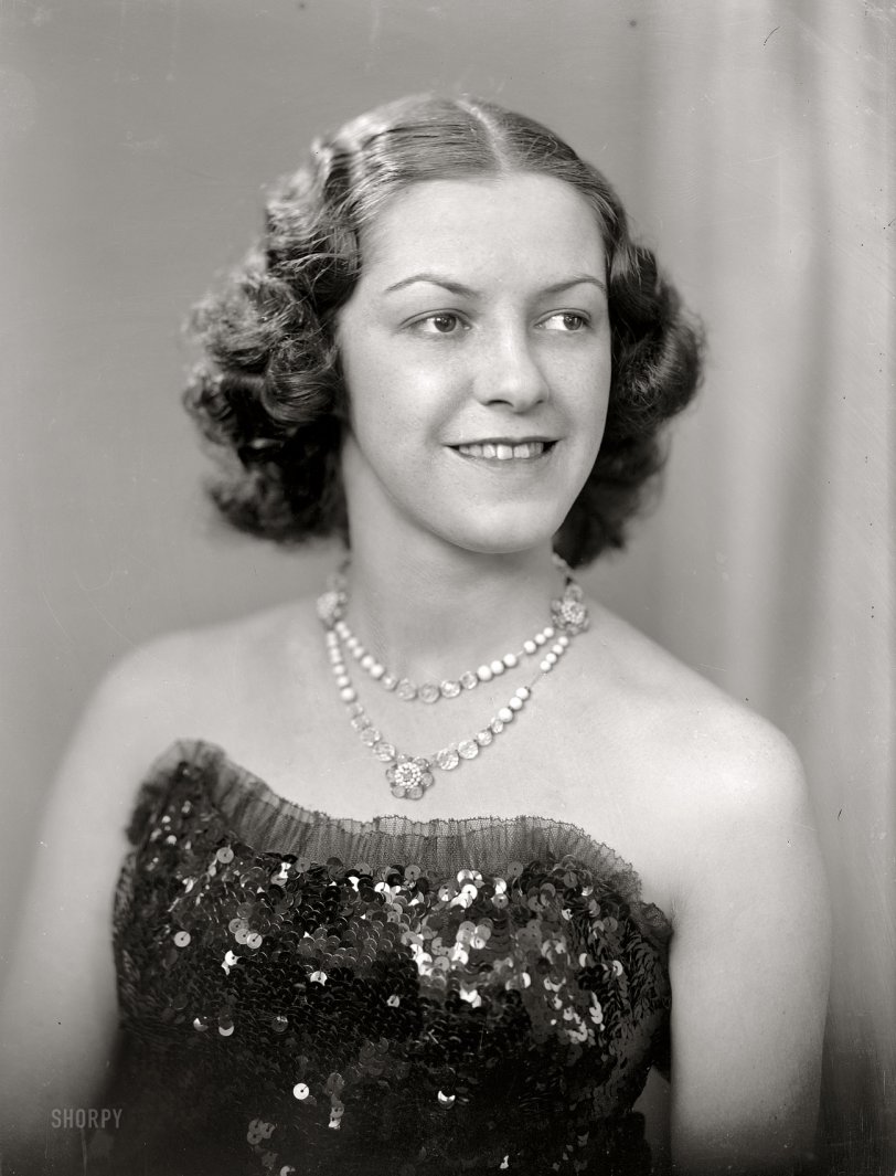 "Miss Adrianne Henderson, 1939." Harris &amp; Ewing glass negative. View full size.
