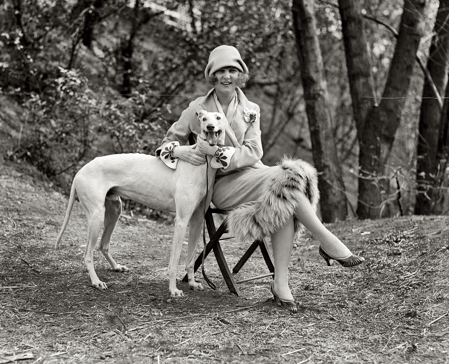 April 14, 1925. "Margaret Gorman with 'Long Goodie.' " Margaret, the Girl With the Crocodile Car, was the first-ever Miss America. National Photo Company Collection glass negative, Library of Congress. View full size.
