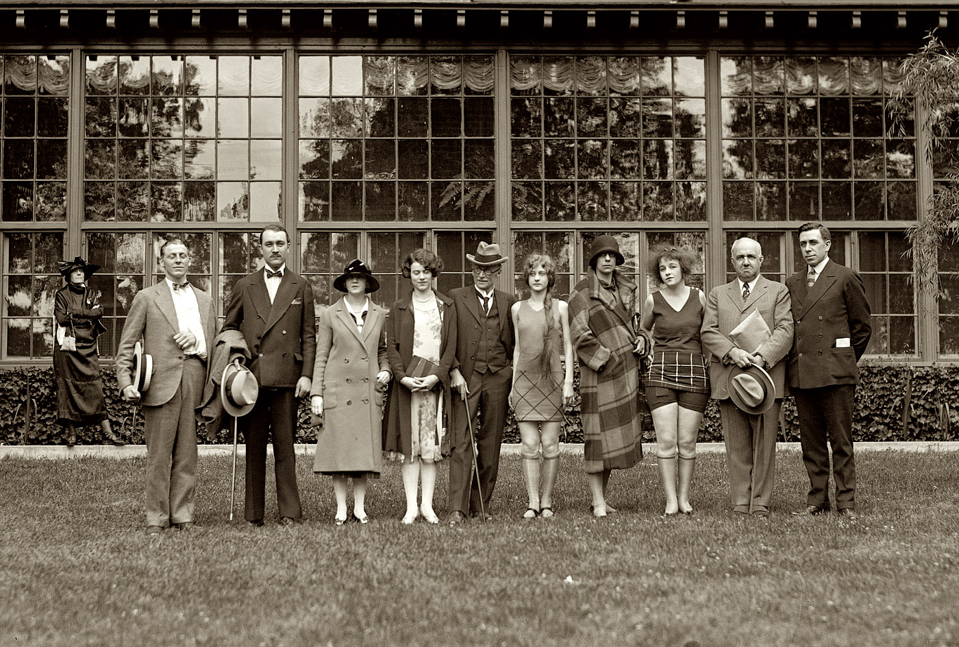 May 25, 1925. "Winners and judges, Paramount Motion Picture School." Our third shot of these people. View full size. National Photo Company Collection.