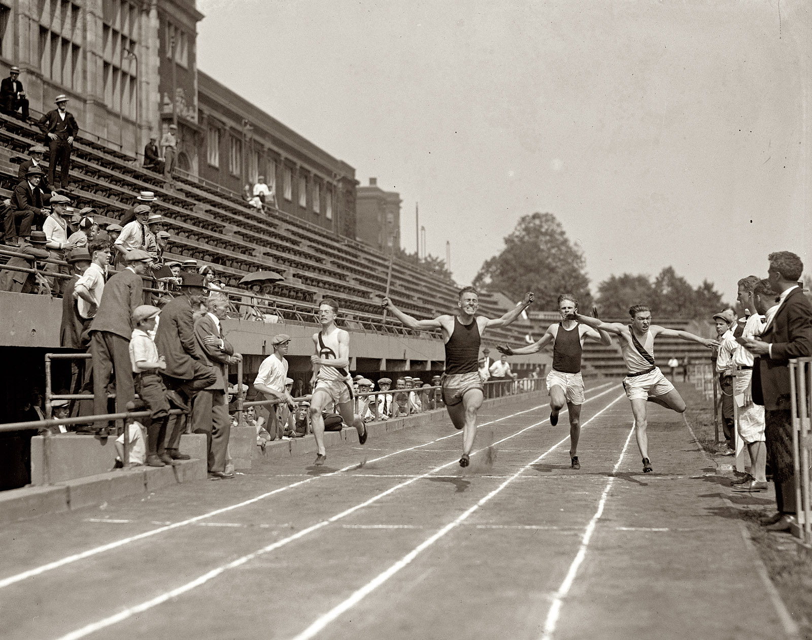 1925. Washington, D.C. "High school track meet at Central Stadium." National Photo Company Collection glass negative. View full size.