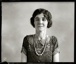 Washington, D.C., 1925. "Miss Mary B. Hoover." No further clues as to the significance of this person. [This just in: Miss Hoover is "an authority on the proper fitting of Children's shoes."] View full size. National Photo Company.
