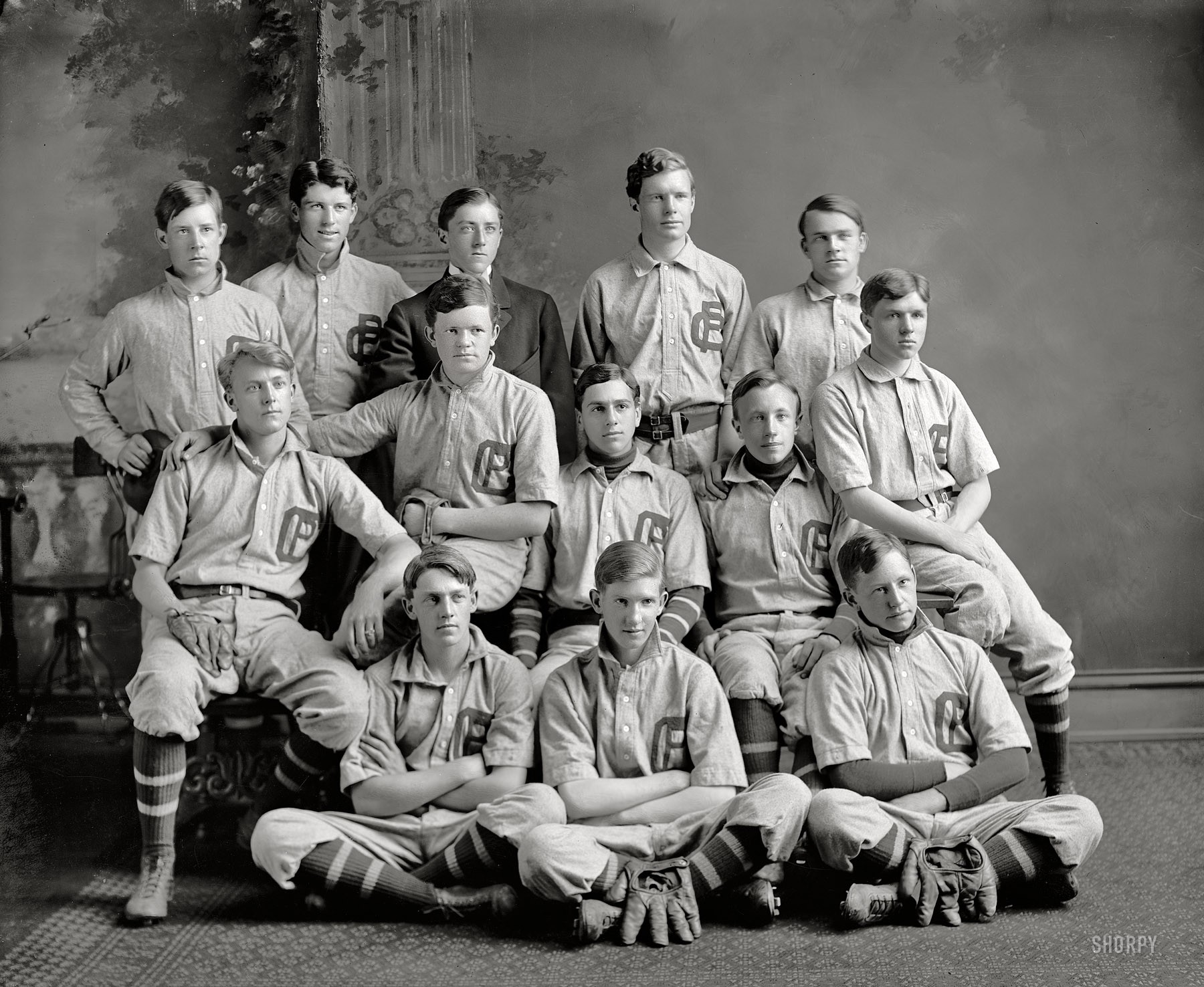Washington, D.C., circa 1905. "Georgetown Prep baseball team." Harris & Ewing Collection glass negative. View full size.