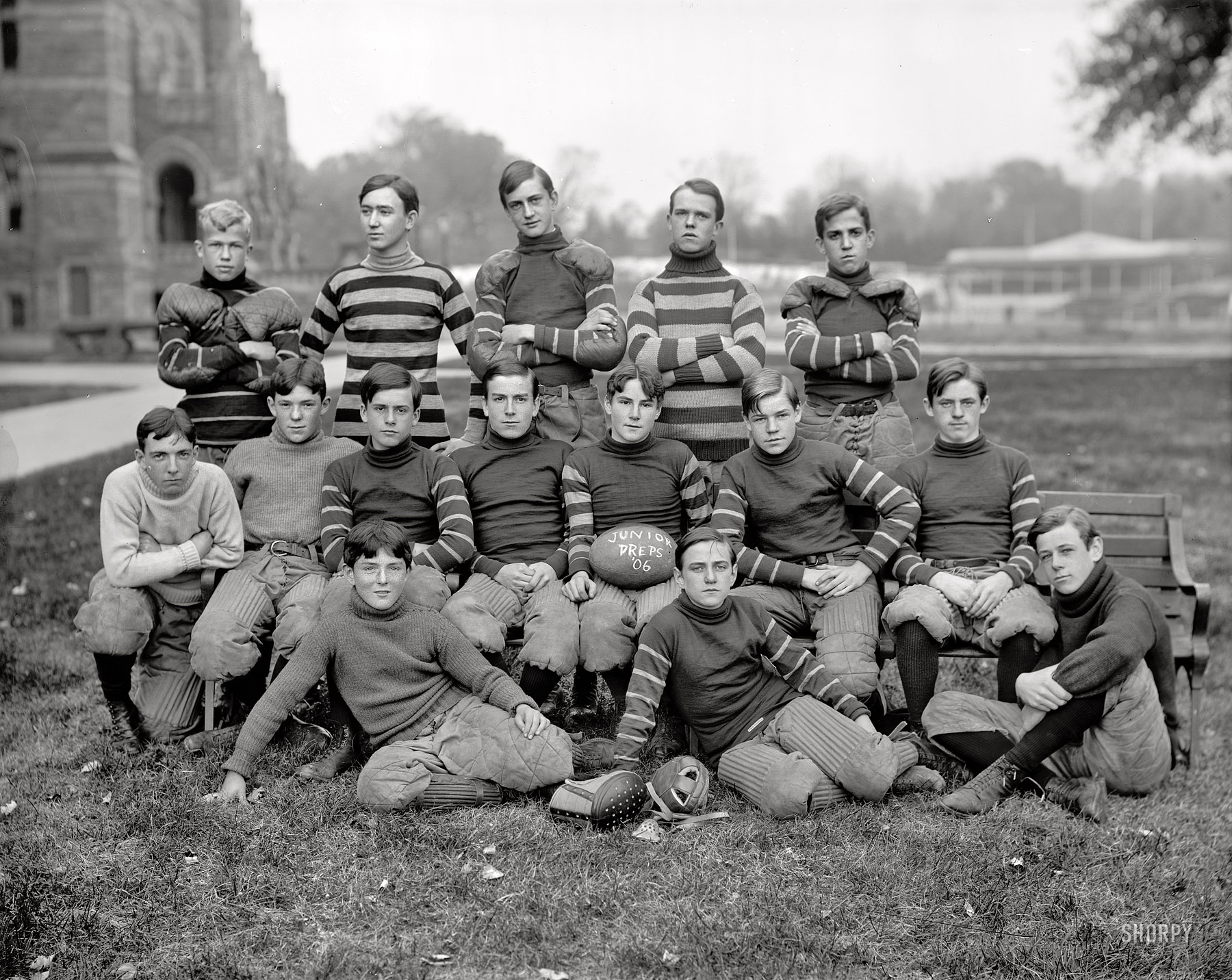 Washington, D.C., 1906. "Georgetown football (junior)." 8x10 inch glass negative, Harris & Ewing Collection. View full size.