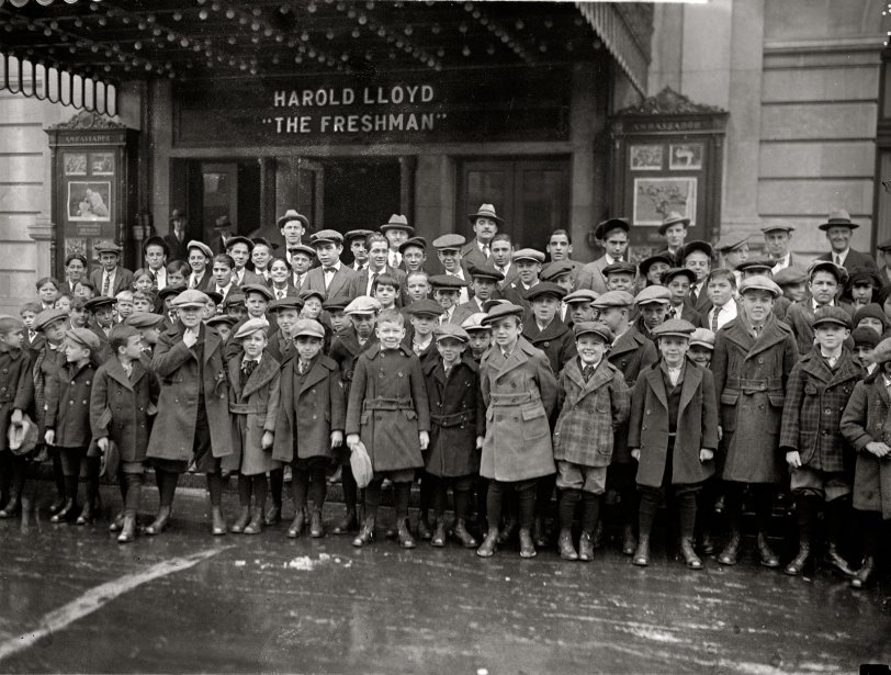 November 24, 1925. Washington, D.C. "City orphans at Ambassador Theatre." National Photo Company Collection glass negative. View full size.
