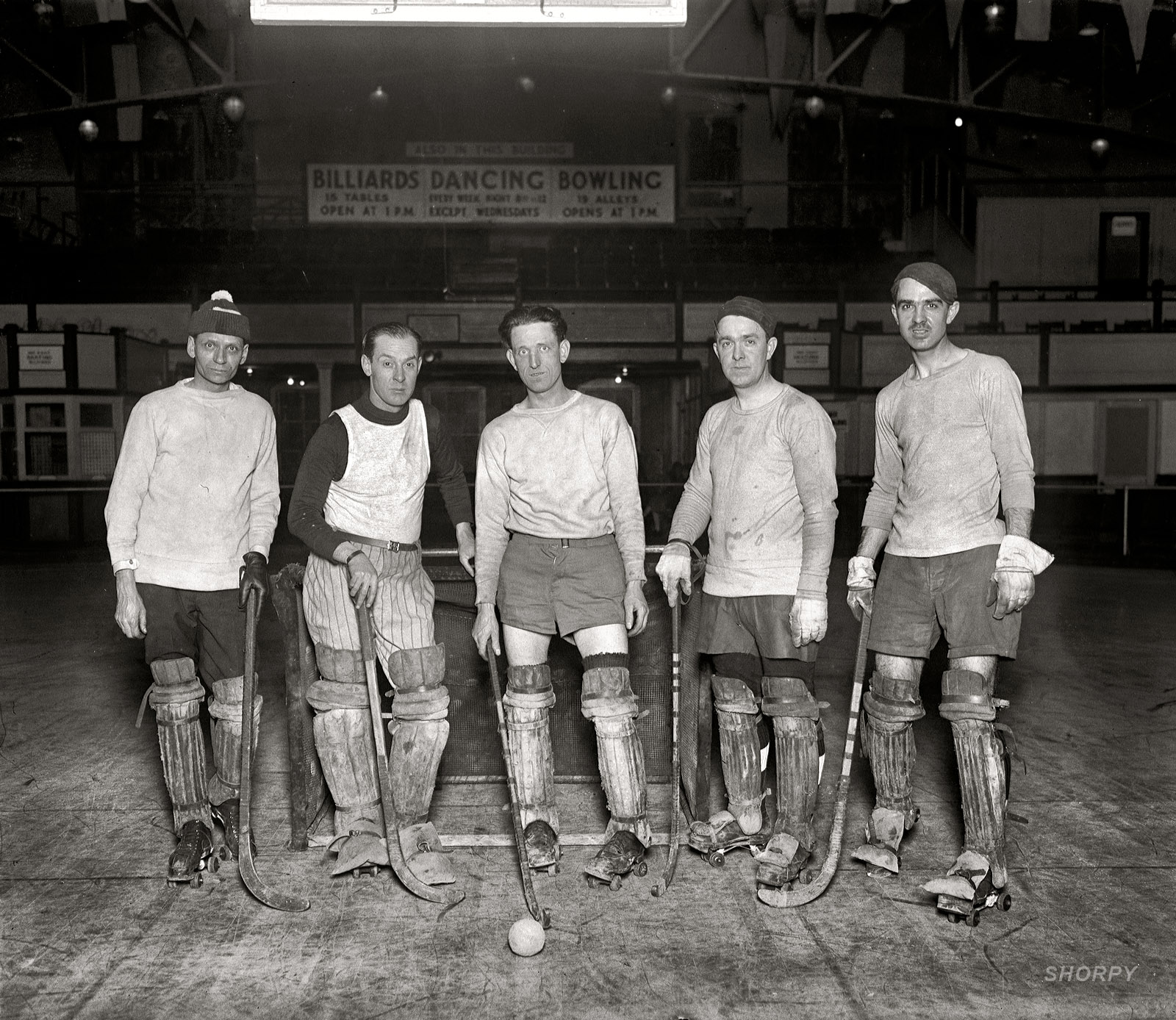 Washington, D.C. January 15, 1926. "Arcade Roller Hockey Club." National Photo Company Collection glass negative, Library of Congress. View full size.