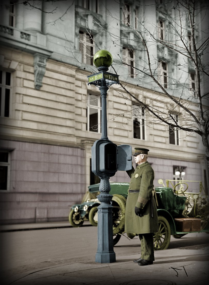 A colorized version of Police Call Box. View full size.
