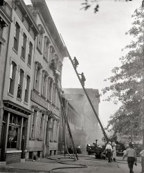 Washington, D.C. "Fire at Thomas Somerville plant, July 20, 1926." 312 13th Street N.W. National Photo Company Collection glass negative. View full size.