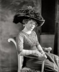 Washington, D.C., circa 1908. "Miss E. Roosevelt." Ethel Roosevelt, younger daughter of President Theodore Roosevelt. Harris & Ewing. View full size.