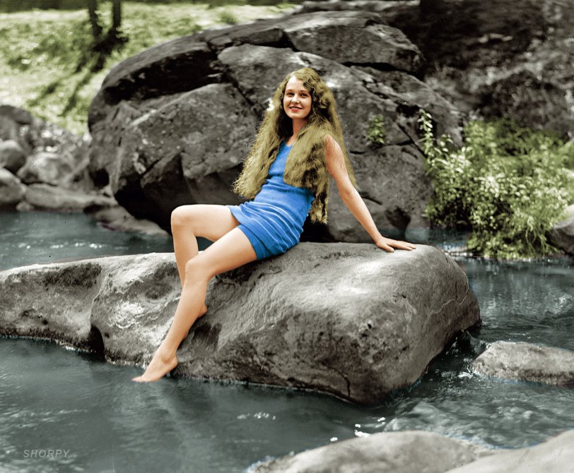 Colorized version of  Rock On: 1926. View full size.
